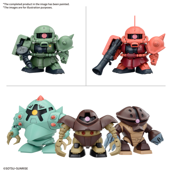 BB SENSHI MOBILE SUIT GUNDAM PRINCIPALITY OF ZEON MOBILE SUIT SET