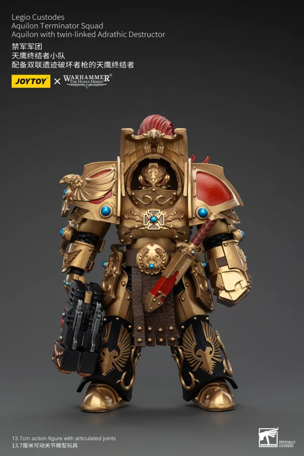JOYTOY Legio Custodes Aquilon Terminator Squad Aquilon with twin-linked Adrathic Destructor - Warhammer 40K