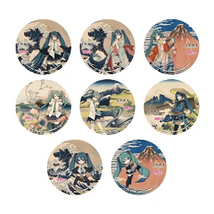 Katsushika Hokusai x Hatsune Miku Pinback Button