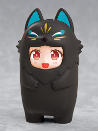 Nendoroid More Kigurumi Face Parts Case (Black Kitsune) 1