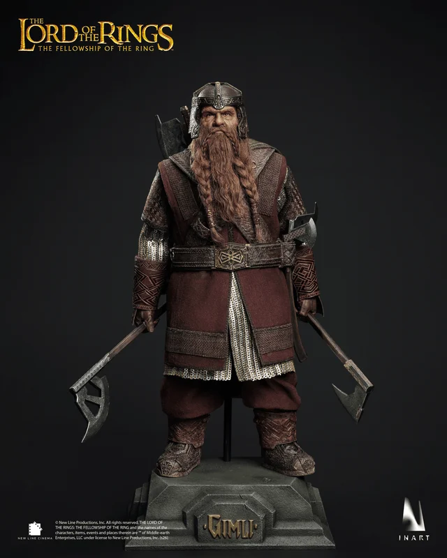 Queen Studios The Lord of the Rings:The Fellowship of the Ring — Gimli 1/6 Collectable Figure - The Lord of the Rings