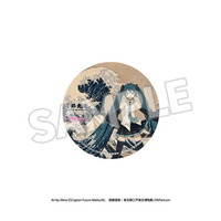 Katsushika Hokusai x Hatsune Miku Pinback Button 2