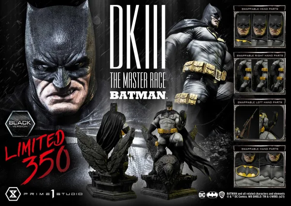 Prime 1 Studio Museum Masterline Batman Dark Knight III The Master Race (Comics) Batman Black Version - DC Comics