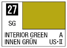 GSI Creos Mr. Color 27 - Interior Green (Semi-Gloss/Aircraft) - Paints