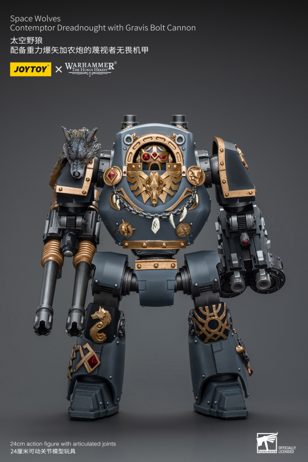 Space Wolves Contemptor Dreadnought with Gravis Bolt Cannon
