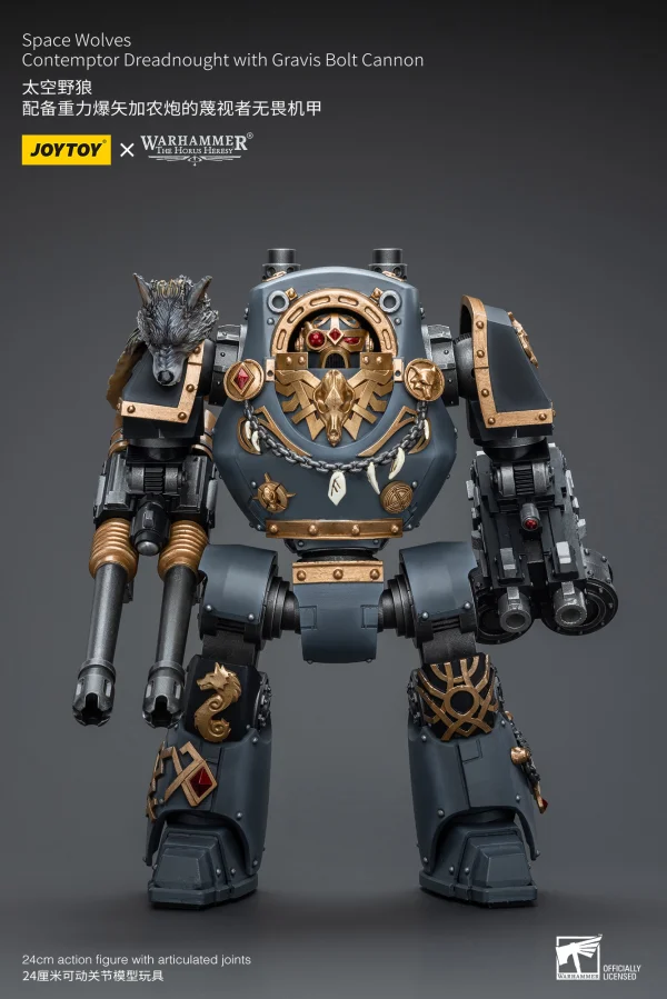 JOYTOY Space Wolves Contemptor Dreadnought with Gravis Bolt Cannon - Warhammer 40K