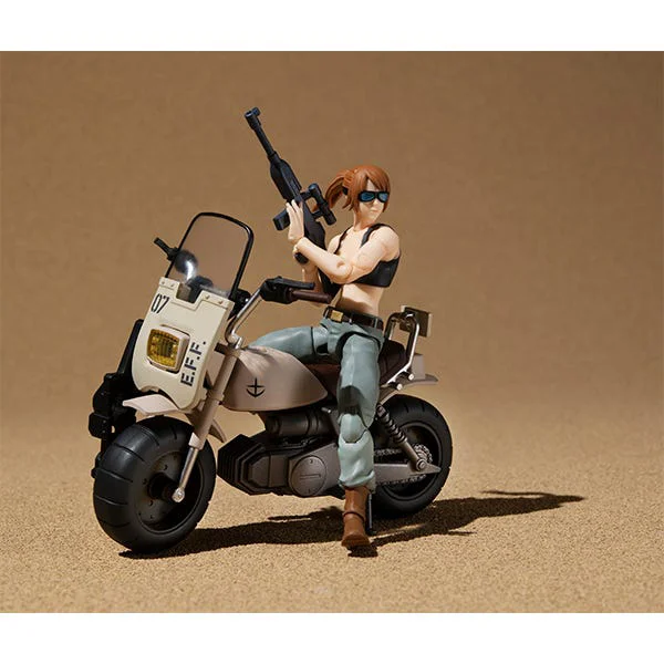 MegaHouse Earth Federation Forces V-SP09 Standard Infantry & Federation Infantry Motorbike - Mobile Suit Gundam: OVAs and Side Stories