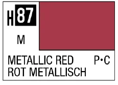 GSI Creos AQUEOUS HOBBY COLOR - H87 METALLIC GLOSS METALLIC RED (PRIMARY)