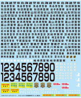 [1/24 DETAIL UP PARTS] 1/24 1/24 METROPOLIS AND DISTRICTS DECAL EASTERN JAPAN
