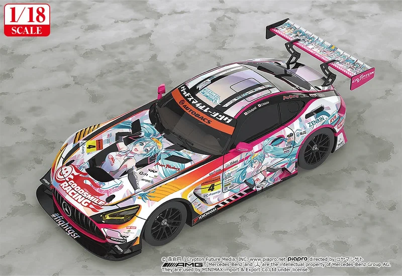 GoodSmile Racing 1/18th Scale Good Smile Hatsune Miku AMG 2021 SUPER GT 100th Race Commemorative Ver. - Hatsune Miku GT Project