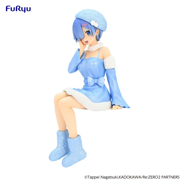 FuRyu Re:ZERO -Starting Life in Another World-　Noodle Stopper Figure -Rem Snow Princess Pearl Color ver.- - Re:ZERO -Starting Life in Another World-