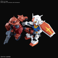 SD GUNDAM CROSS SILHOUETTE RX-78-2 GUNDAM & MS-06S ZAKUII 2
