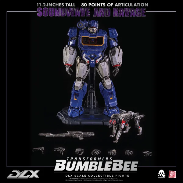 threezero Transformers: Bumblebee - DLX Soundwave and Ravage - Transformers