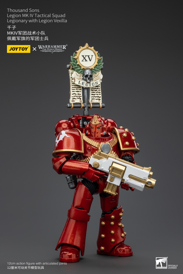 Thousand Sons Legion MK IV Tactical Squad Legionary with Legion Vexilla
