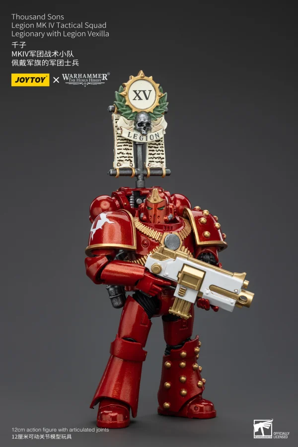 Thousand Sons Legion MK IV Tactical Squad Legionary with Legion Vexilla