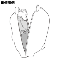 Nendoroid More Kigurumi Face Parts Case (Black Kitsune) 3