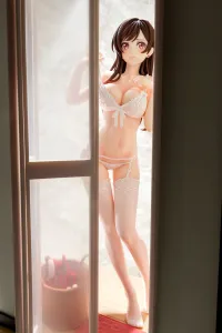 Hakoiri-musume 1/6 scaled pre-painted figure Rent-A-Girlfriend MIZUHARA Chizuru in see-through lingerie figure Angel White Ver. - Rent-A-Girlfriend - photo 32