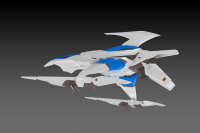 [PP163] SILVER HAWK 3F-1B SPACE FIGHTER 2P COLOR 3