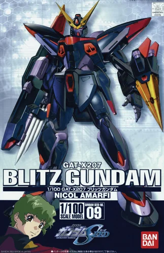 BANDAI HOBBY HG 1/100 #09 Blitz Gundam - Mobile Suit Gundam SEED