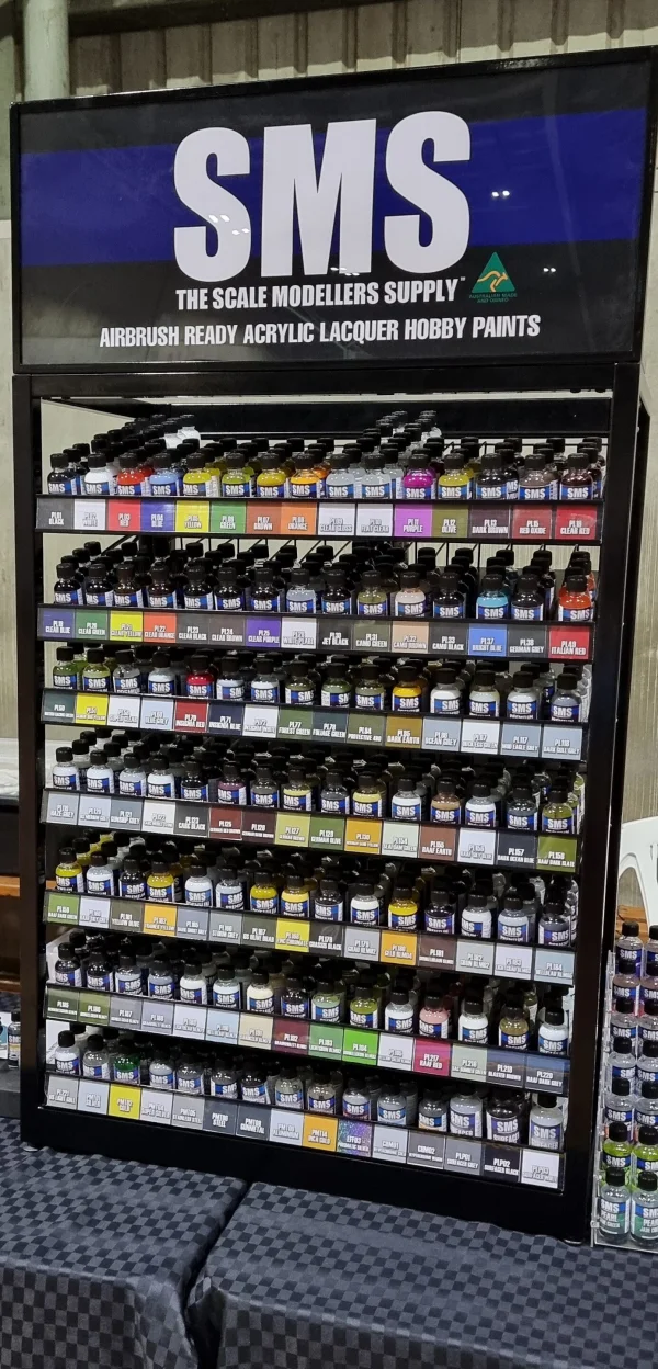 The Scale Modellers Supply (SMS) Premium Acrylic Lacquer SMALL RETAIL DISPLAY (STAND ONLY) - Display Cases & Storage