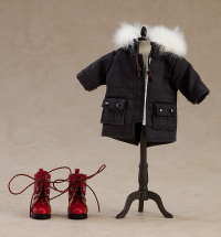 Nendoroid Doll Warm Clothing Set: Boots &amp; Mod Coat (Black) 1