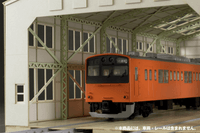 1/80 Scale Paper kit Train depot 6