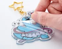 GoodSmile Moment Gal & Dino Glow-in-the-Dark Acrylic Keychain Table Tennis - Gal & Dino - photo 3