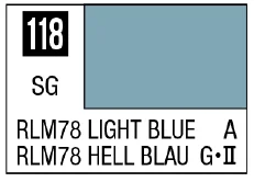 GSI Creos Mr. Color 118 - RLM78 Light Blue (Semi-Gloss/Aircraft) - Paints