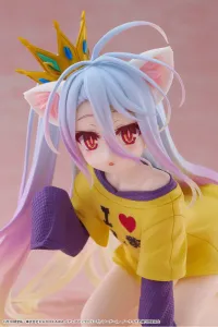 TAITO No Game No Life Desktop Cute Figure - Shiro (Cat Ear T-Shirt Ver.) - No Game No Life - photo 12