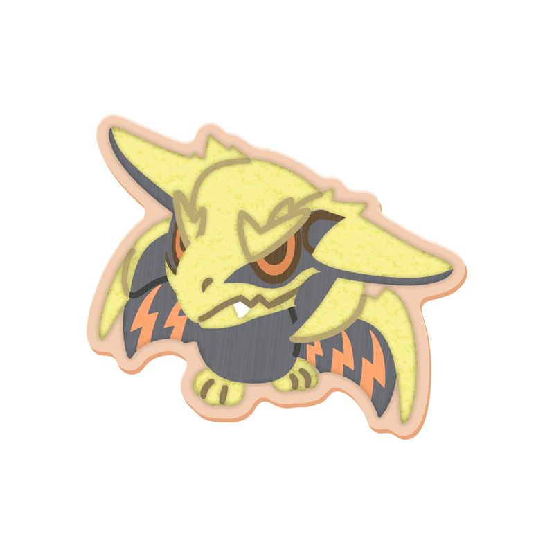 MONSTER HUNTER CHIBI STYLE Embroidered Sticker: Rey Dau