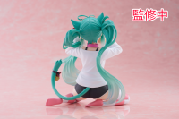 Hatsune Miku Desktop Cute Figure (Cat Ear T-Shirt Ver.) 3