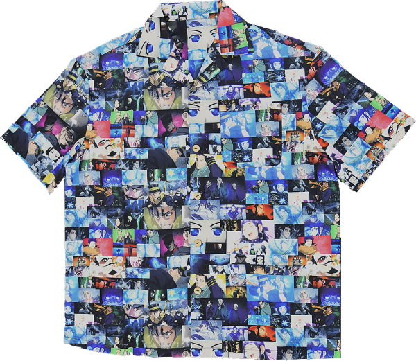 Golden Kamuy Opening/Ending Pattern Collared Shirt