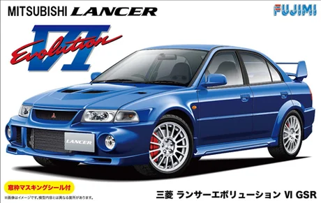 Fujimi [ID-102] 1/24 Mitsubishi Lancer Evolution VI GSR w/Window Frame Masking - Scale Kits
