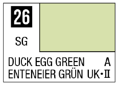 Mr. Color 26 - Duck Egg Green (Semi-Gloss/Aircraft)