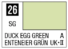 Mr. Color 26 - Duck Egg Green (Semi-Gloss/Aircraft)