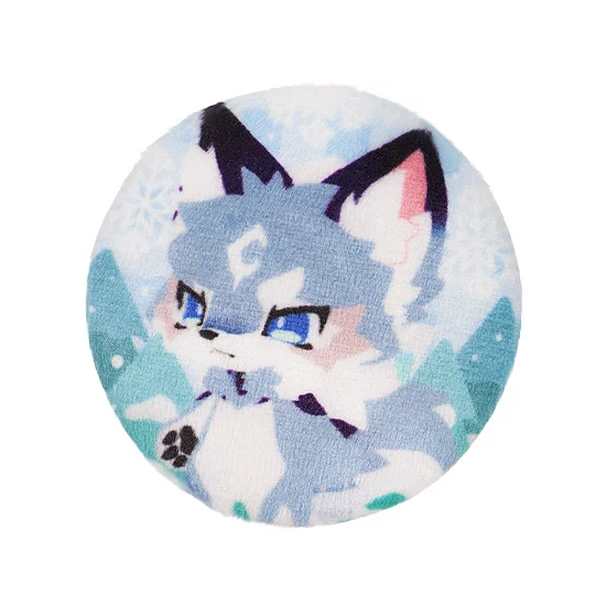 GoodSmile Moment FLUFFY LAND Fluffy Pinback Badge Caesar - FLUFFY LAND