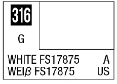 GSI Creos Mr. Color 316 White FS17875 (Gloss/Aircraft) - Paints