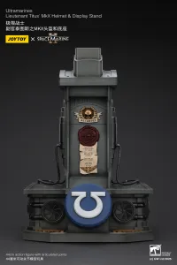 JOYTOY Ultramarines Lieutenant Titus' MKX Helmet & Display Stand - Warhammer 40K - photo 4