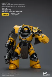 JOYTOY Imperial Fists Legion Cataphractii Terminator Squad Legion Cataphractii with Heavy Flamer - Warhammer 40K - photo 2