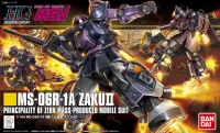 BANDAI HOBBY HGUC 1/144 #151 MS-06R-1A Zaku II Black Tristars - Mobile Suit Gundam - photo 1