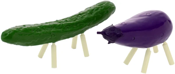 Syuto Seiko Shoryo Uma Plastic Model Cucumber & Eggplant - Scale Kits