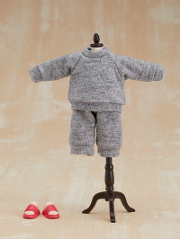 Nendoroid Doll Outfit Set: Sweatshirt and Sweatpants (Gray) 1