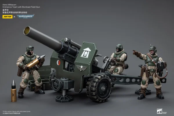 JOYTOY Astra Militarum Ordnance Team with Bombast Field Gun - Warhammer 40K