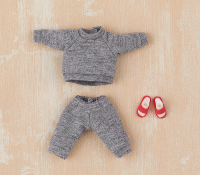 Nendoroid Doll Outfit Set: Sweatshirt and Sweatpants (Gray) 4