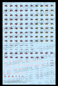 MEGAMI DEVICE M.S.G BUSTER DOLL KNIGHT EYE DECAL SET 1