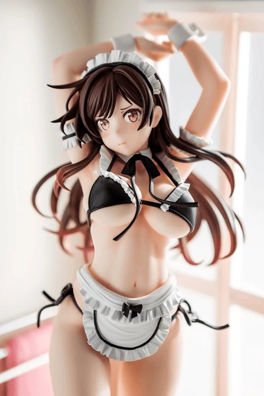 Hakoiri-musume MIZUHARA Chizuru Maid Bikini ni changing into figure - Rent-A-Girlfriend