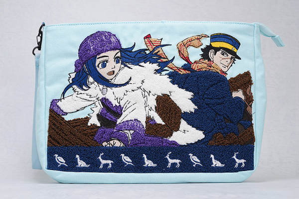 Golden Kamuy Sagara Embroidery Handbag Sugimoto & Asirpa