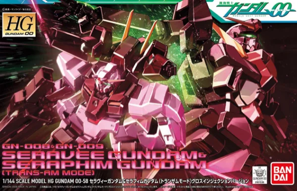 BANDAI HOBBY HG 1/144 #58 Seravee Trans-AM Gloss Injection Version - Mobile Suit Gundam 00