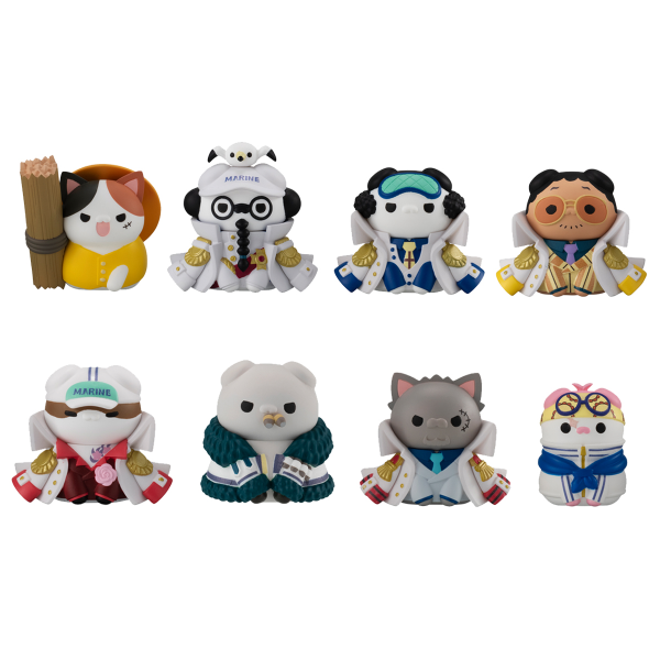 MEGA CAT PROJECT ONE PIECE Nyan Piece Nyan! Ver. Luffy VS Marines (8pc per box)