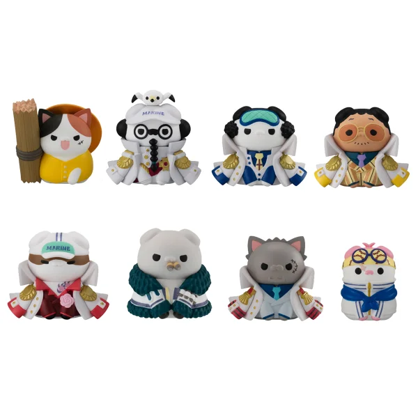 MegaHouse MEGA CAT PROJECT ONE PIECE  Nyan Piece Nyan！  Ver. Luffy VS Marines (8pc per box) - ONE PIECE